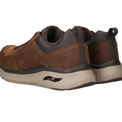 Skechers Arch Fit Crosser Waterproof Sneakers Bruin Heren|Heren Sneakers