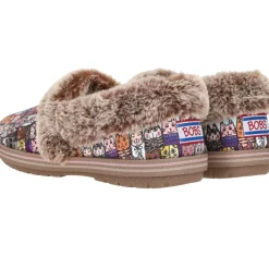 Skechers Bobs Too Cozy Chic Cat Pantoffels Dames|DAMES Pantoffels