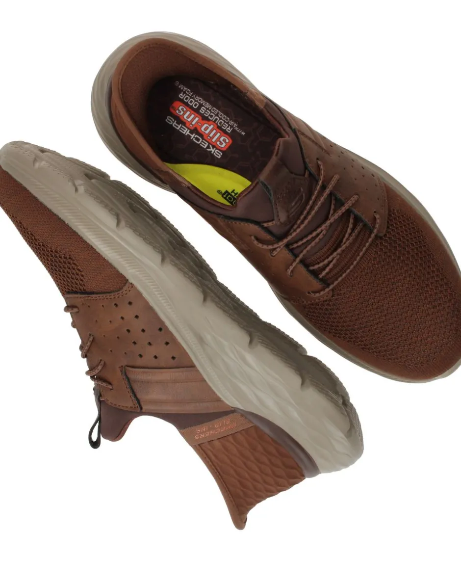 Skechers Garner Newick Slip-Ins Sneakers Heren|Heren Instappers|Sneakers