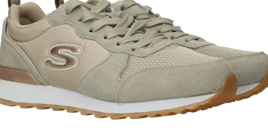 Skechers Goldn Gurl Sneakers Taupe Dames|DAMES Sneakers