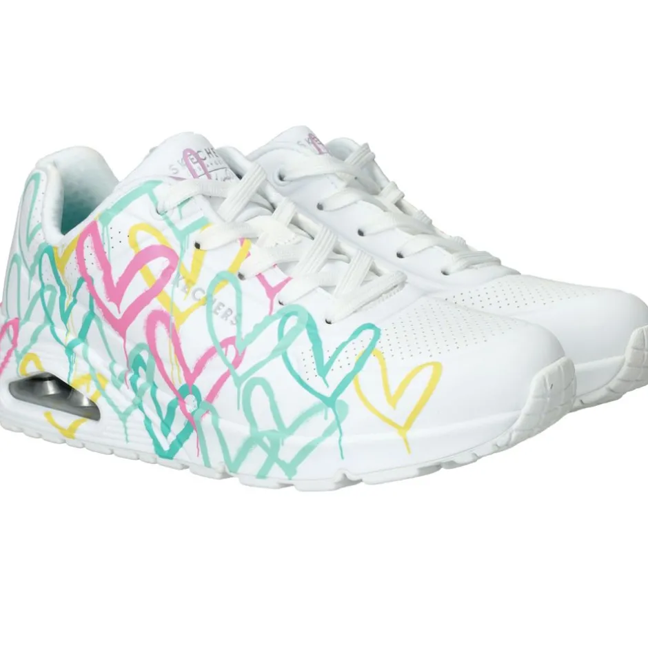 Skechers JGoldcrown Uno Changed Love Sneakers Multi Dames|DAMES Sneakers