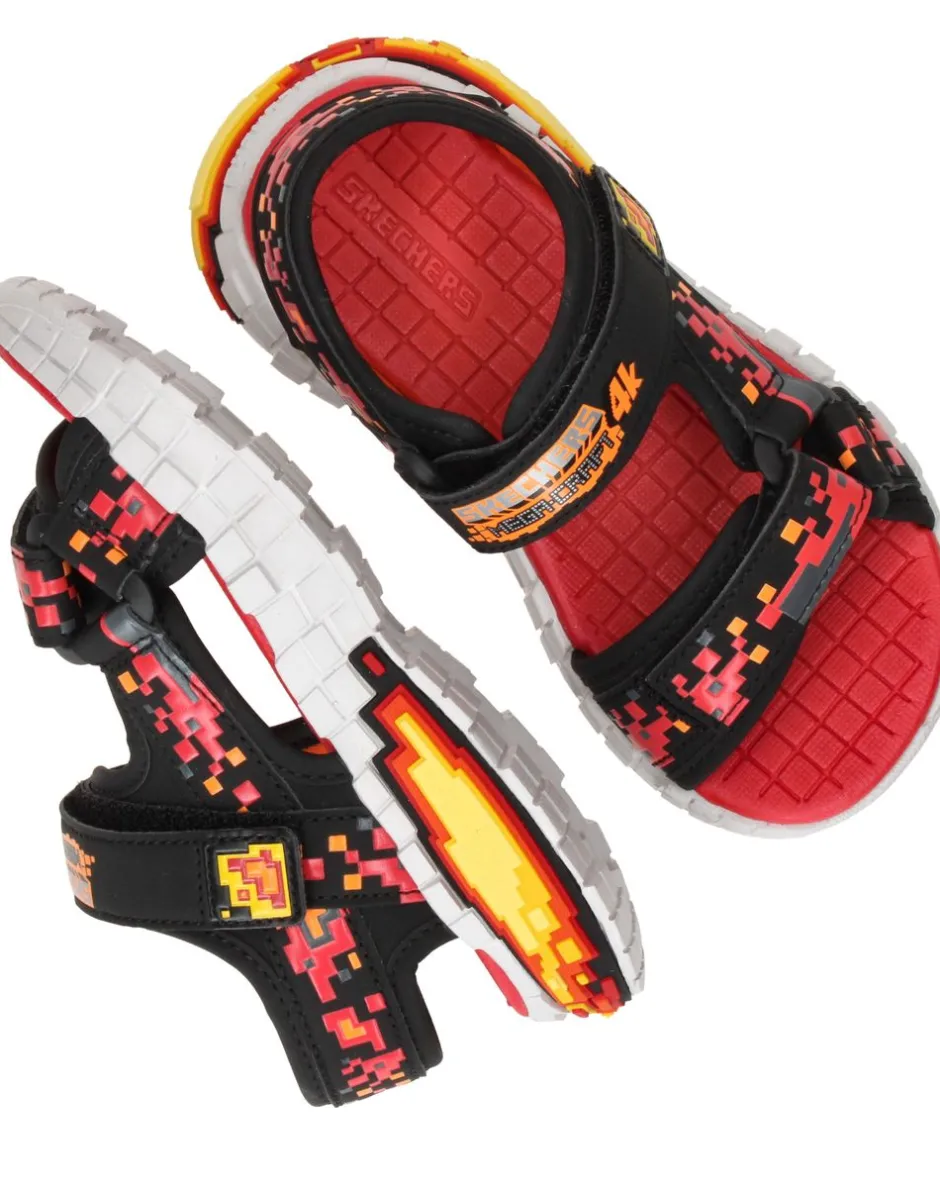 Skechers Mega Splash 4K Sandalen Rood Jongens| Sandalen