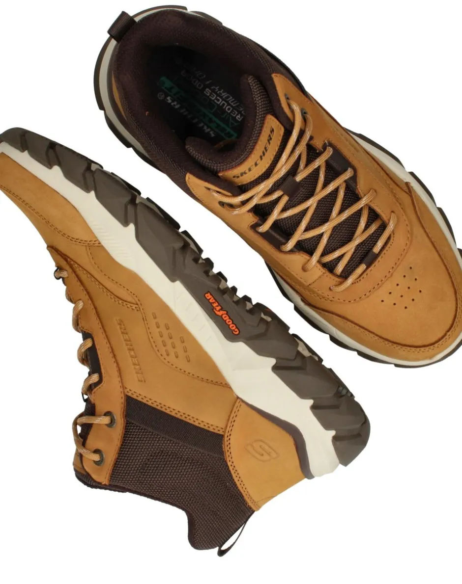 Skechers Santoro Hopkins Veterboots Heren|Heren Veterschoenen