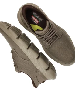 Skechers Slip-Ins Garza Clive Instappers Taupe Heren|Heren Instappers|Comfort