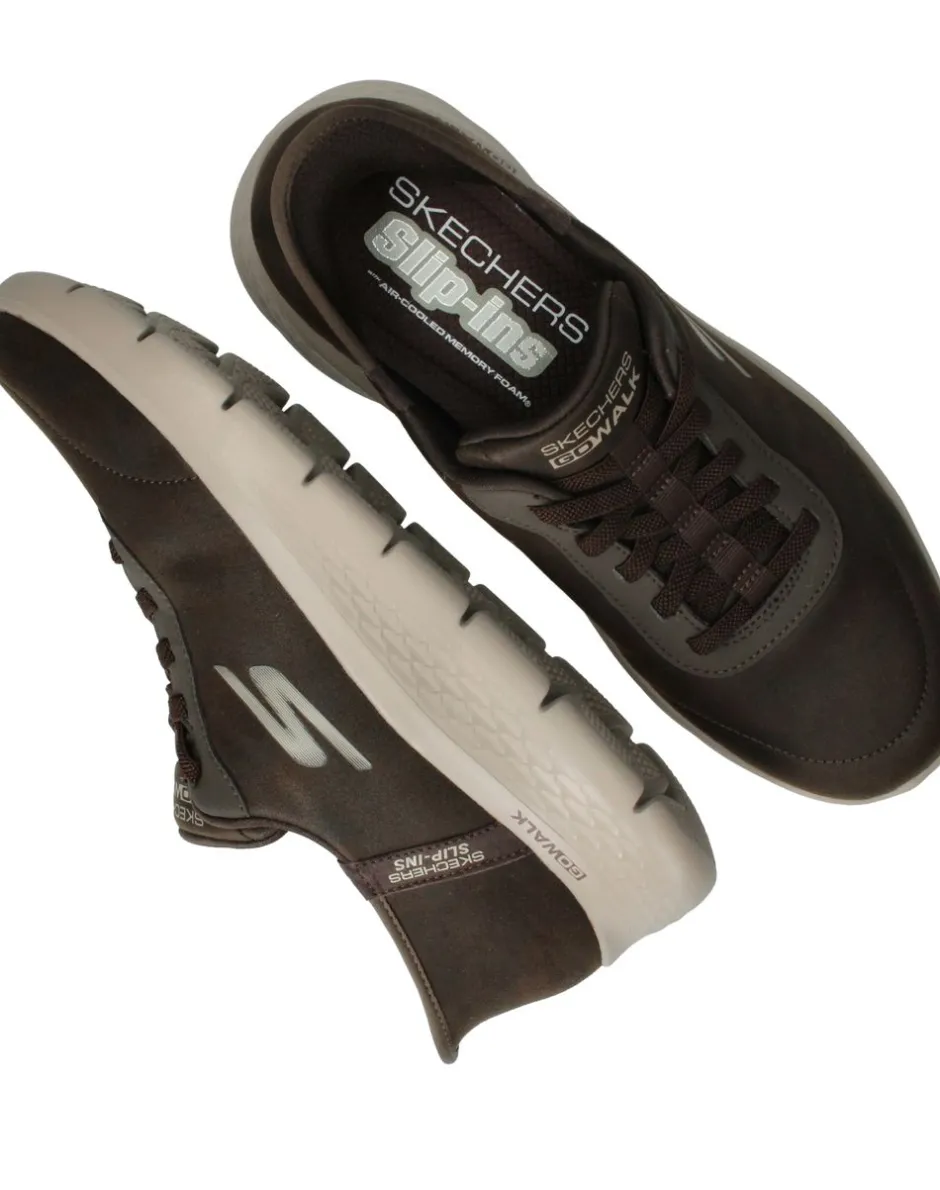 Skechers Slip-Ins Go Walk Flex Sneakers Heren|Heren Instappers|Sneakers
