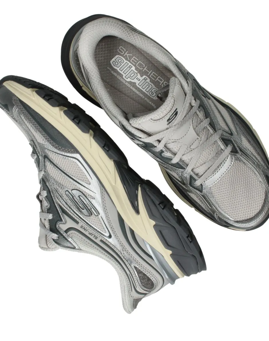Skechers Stamina Sport Slip-Ins Sneakers Zilver Dames|DAMES Sneakers