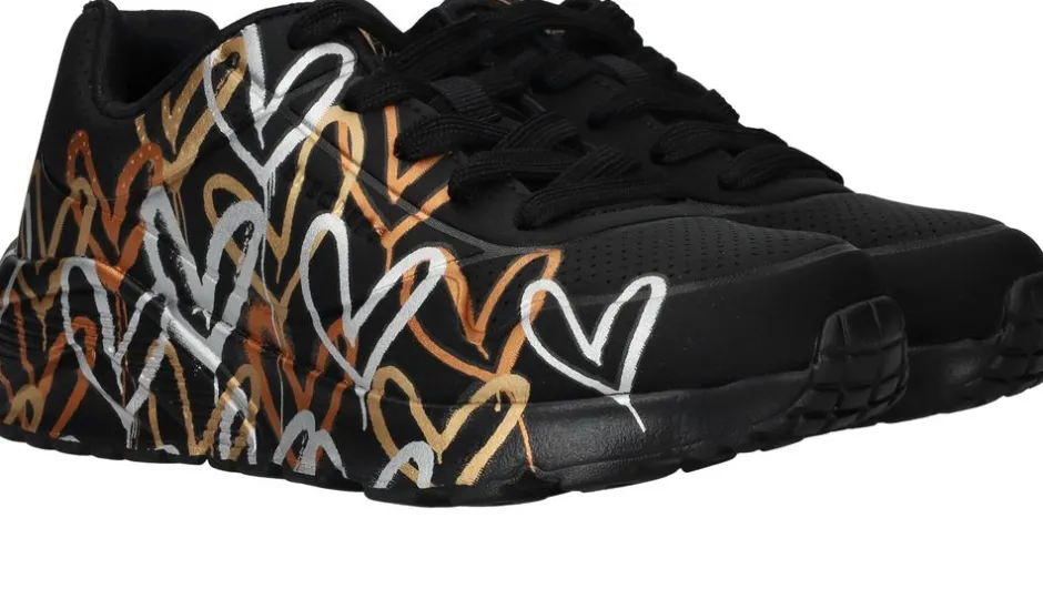 Skechers Uno Lite Metallic Love Sneakers Meisjes| Sneakers