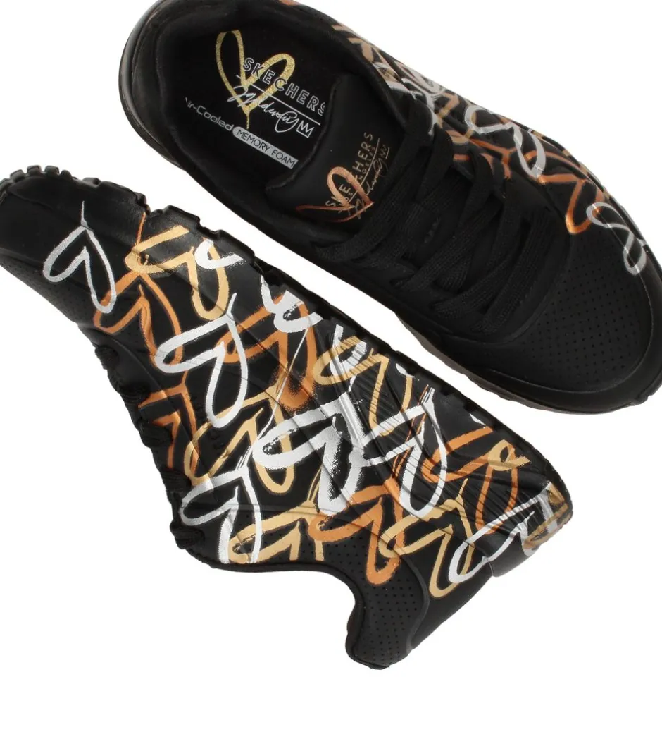 Skechers Uno Lite Metallic Love Sneakers Meisjes| Sneakers