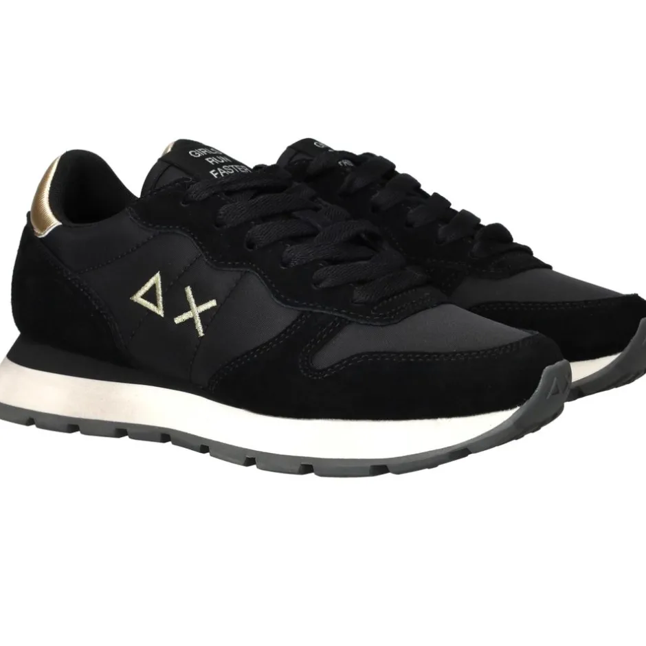 SUN68 Ally Gold Silver Sneakers Dames|DAMES Sneakers