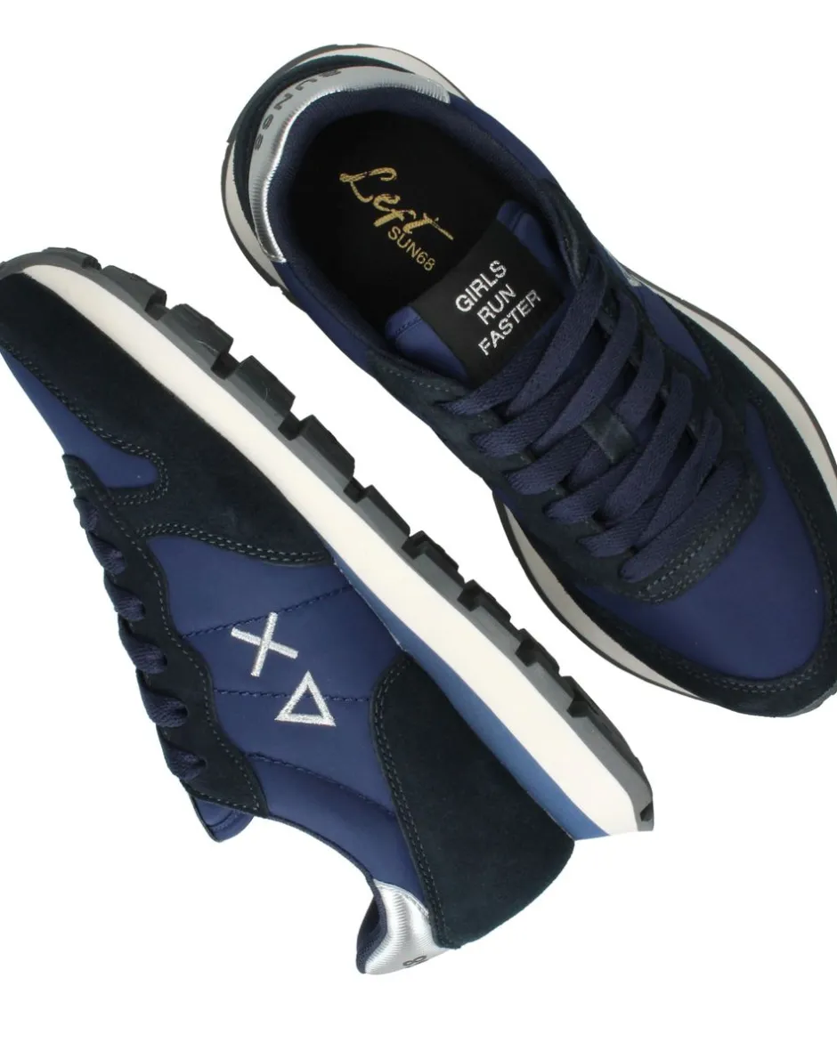 SUN68 Ally Gold Silver Sneakers Dames|DAMES Sneakers