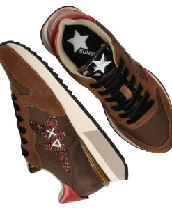 SUN68 Stargirl glitter logo Dames|DAMES Sneakers