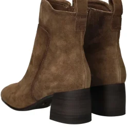 Tamaris Enkellaarsjes Cognac Dames|DAMES Hakken|Enkellaarsjes