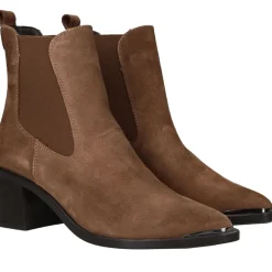 Tamaris Enkellaarsjes Cognac Dames|DAMES Hakken|Enkellaarsjes