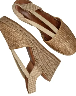 Tamaris Espadrilles Beige Dames|DAMES Sandalen|Hakken