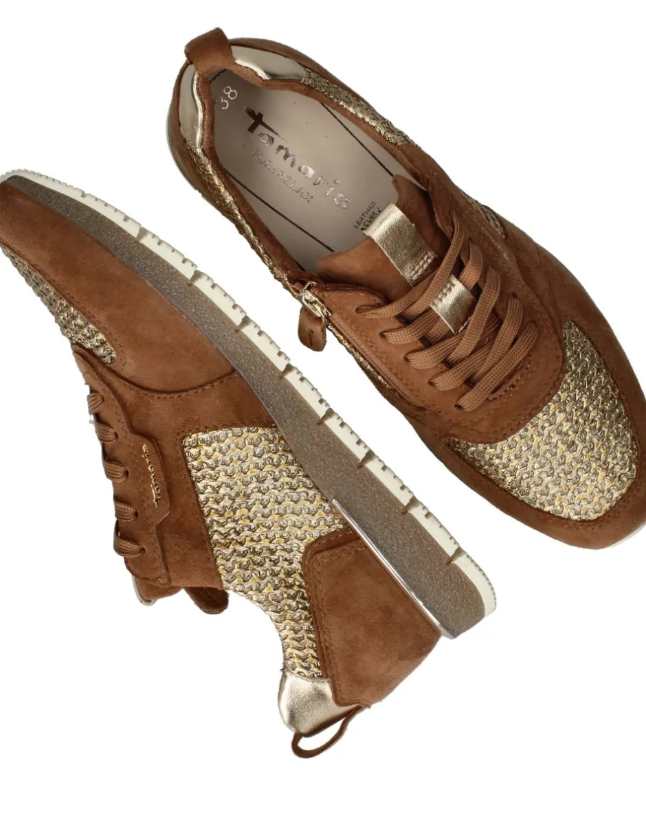 Tamaris Sneakers Bruin Dames|DAMES Comfort|Sneakers