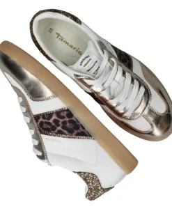 Tamaris Sneakers Zilver Dames|DAMES Veterschoenen|Sneakers