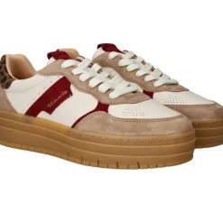 Tamaris Veterschoenen Beige Dames|DAMES Veterschoenen|Sneakers