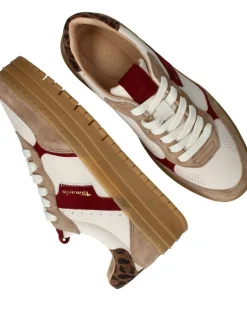 Tamaris Veterschoenen Beige Dames|DAMES Veterschoenen|Sneakers