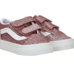 Vans Old Skool V Glitter Rose Gold Sneakers Meisjes| Sneakers