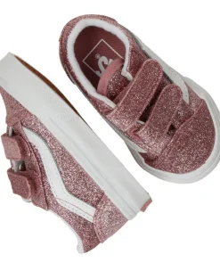Vans Old Skool V Glitter Rose Gold Sneakers Meisjes| Sneakers