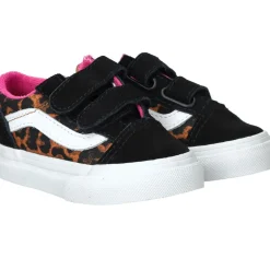 Vans Old Skool V Leopard Pop Sneakers Zwart Meisjes| Baby|Sneakers