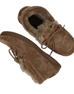 Warmbat Bunya Pantoffels Bruin Dames|DAMES Pantoffels