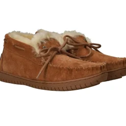 Warmbat Bunya Pantoffels Cognac Dames|DAMES Pantoffels