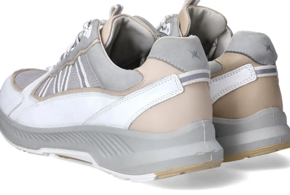 Xsensible Colorado Stretchwalker Sneakers Wit Heren|Heren Veterschoenen|Comfort