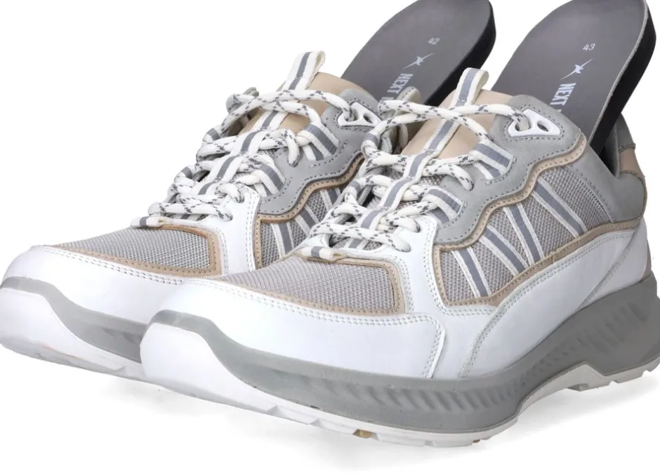 Xsensible Colorado Stretchwalker Sneakers Wit Heren|Heren Veterschoenen|Comfort