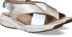 Xsensible Corfu Stretchwalker Sandalen Goud Dames|DAMES Sandalen