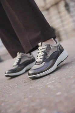 Xsensible Grenoble Stretchwalker Sneakers Bruin Dames|DAMES Comfort|Sneakers