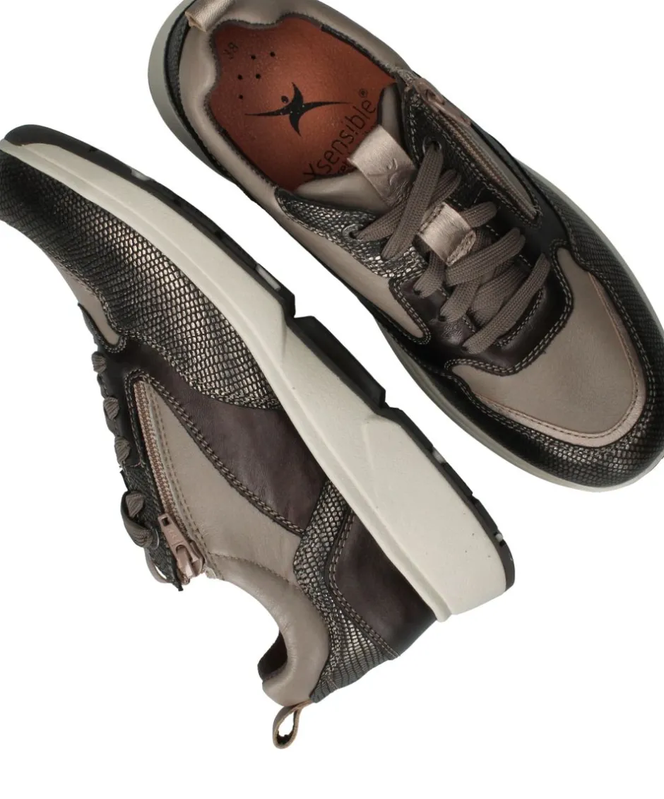 Xsensible Grenoble Stretchwalker Sneakers Bruin Dames|DAMES Comfort|Sneakers