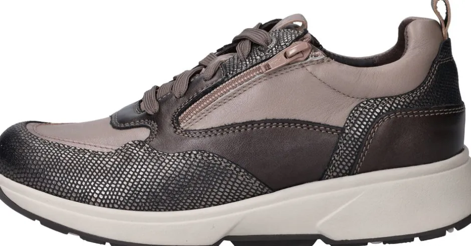 Xsensible Grenoble Stretchwalker Sneakers Bruin Dames|DAMES Comfort|Sneakers