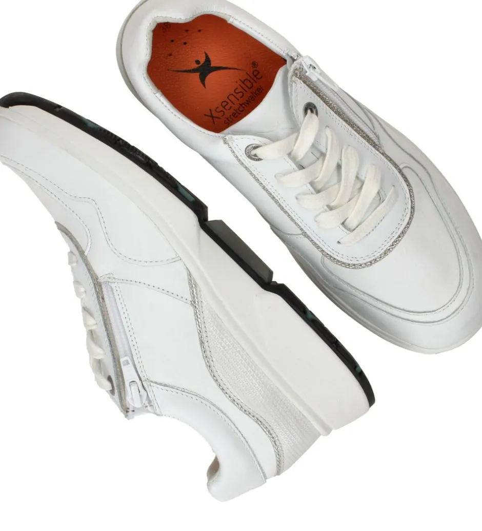 Xsensible Lima Stretchwalker Sneakers Dames|DAMES Veterschoenen|Comfort