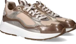 Xsensible Milau Stretchwalker Sneakers Taupe Dames|DAMES Veterschoenen|Comfort