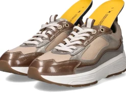 Xsensible Milau Stretchwalker Sneakers Taupe Dames|DAMES Veterschoenen|Comfort