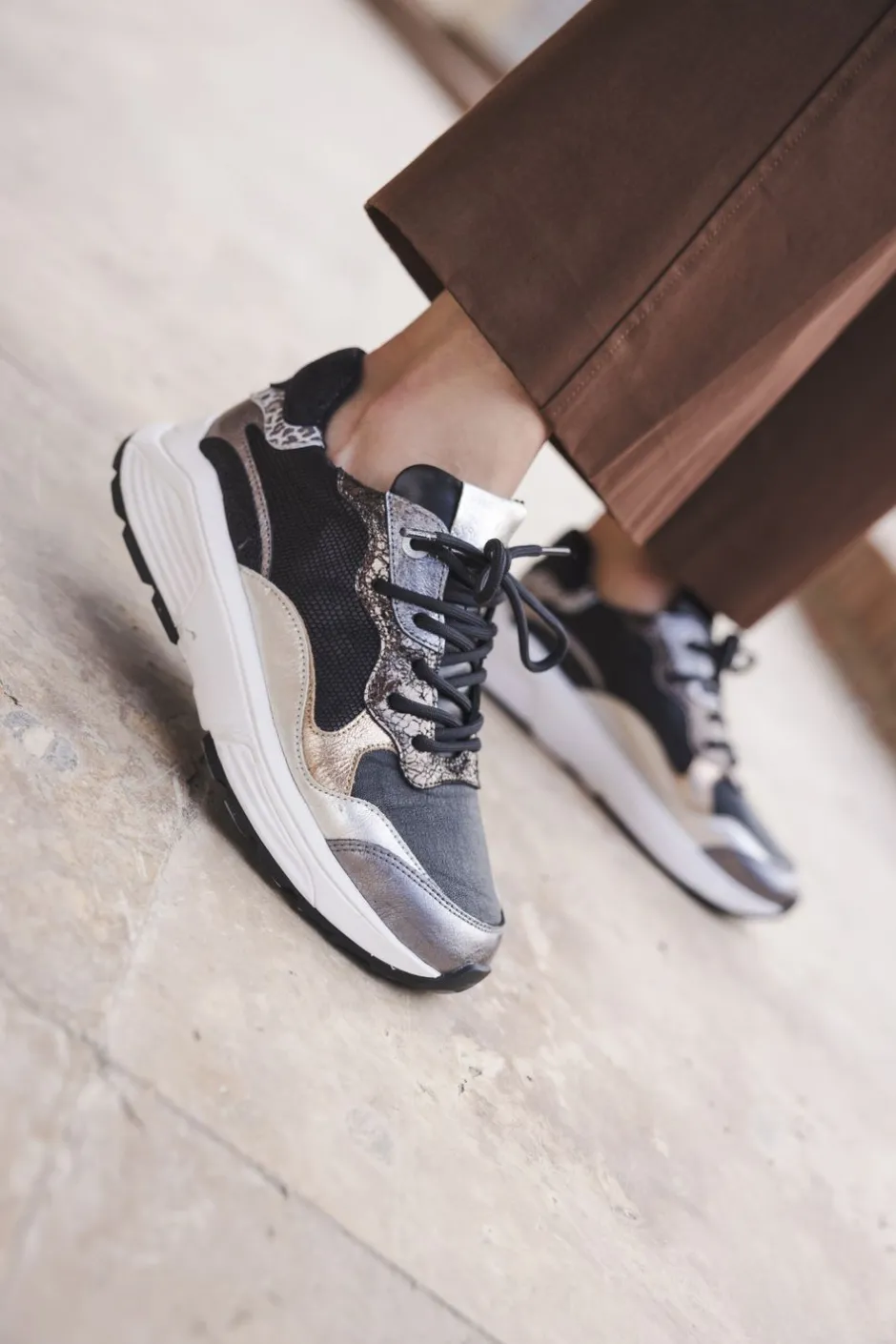Xsensible Rainbow Stretchwalker Sneakers Dames|DAMES Comfort|Sneakers