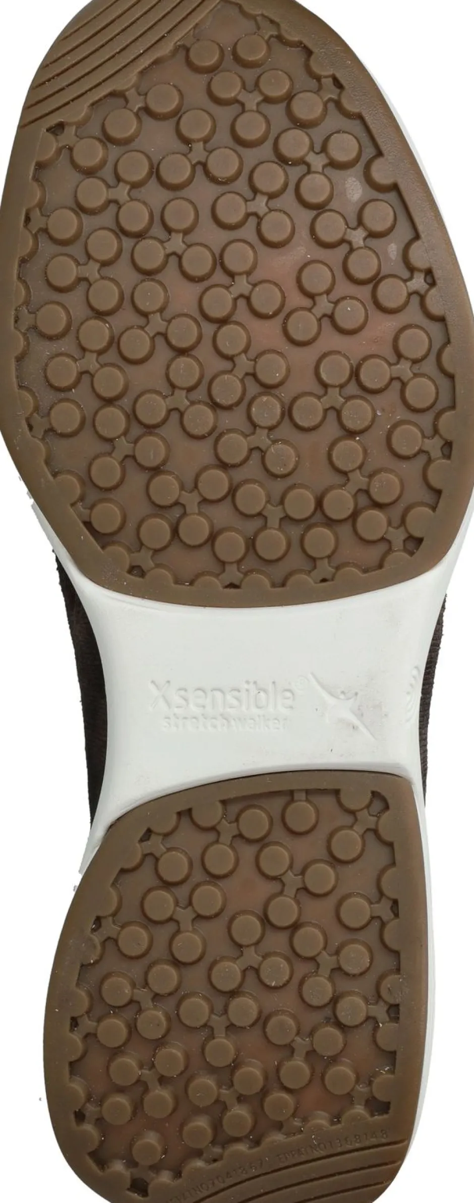 Xsensible SWX14 Stretchwalker Sneakers Bruin Heren|Heren Veterschoenen|Comfort
