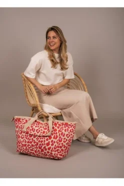 Zebra Tas Roze Dames|DAMES Tassen