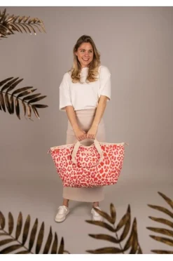 Zebra Tas Roze Dames|DAMES Tassen